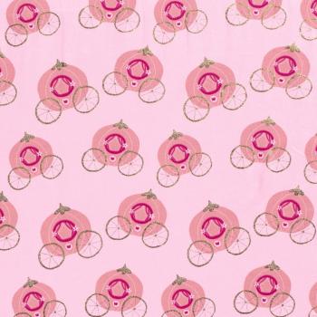 Baumwoll Jersey  Kutsche auf Rosa